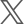 Logo de X