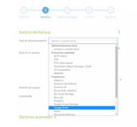 Pantallazo 2 de Duplicati