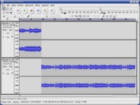 captura de pantalla de Audacity